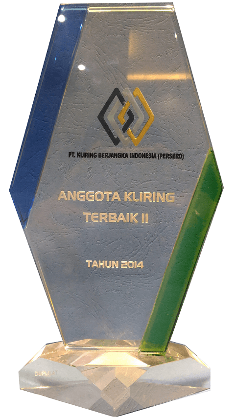 Penghargaan Anggota Kliring Terbaik ke-2 Tahun 2014